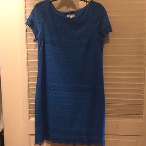 Blue lace dress